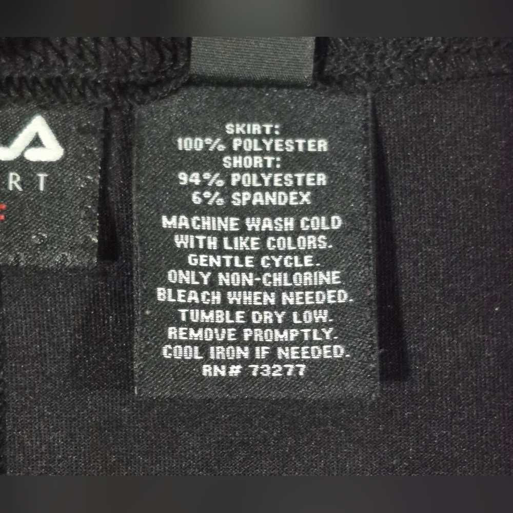 FILA Sport Golf Black Skort with Built-In Shorts Size 8 - Picture 7 of 8